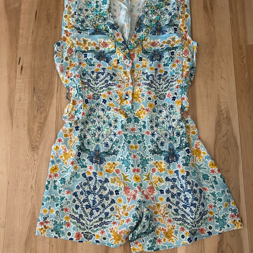 Ranna Gill Multicolor Floral Romper